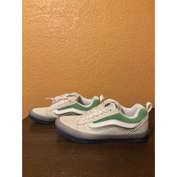 Vans Knu Skool Translucent Skate Sneakers Shoes Classic White Green Size8.5M/10W - Picture 1 of 7